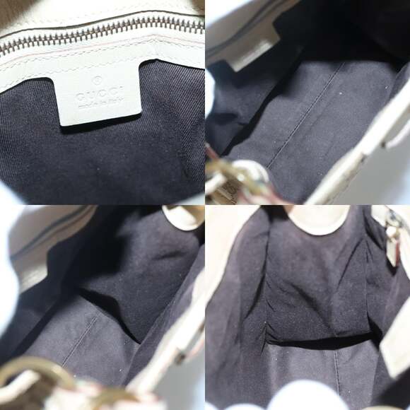 GUCCI GG Canvas Shoulder Bag Beige Gold - Picture 11 of 12